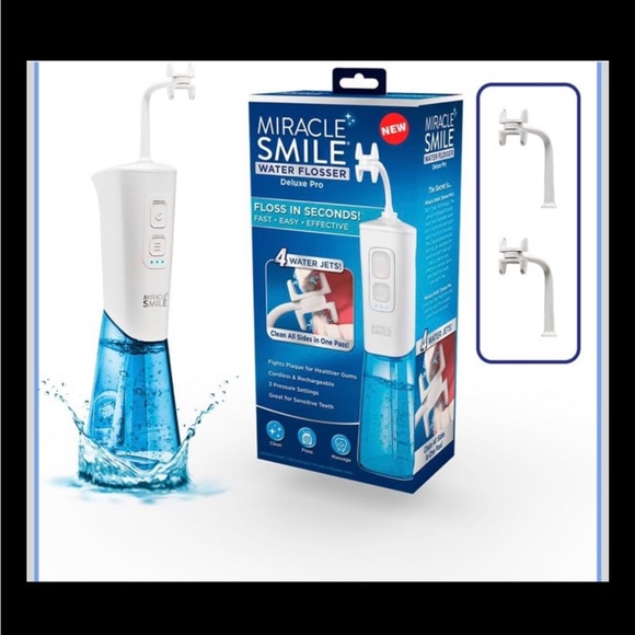 Miracle Smile Other - Miracle Smile Magic Flosser Deluxe Pro Cordless/Rechargeable 360 Cleaning.